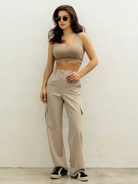 Карго Seventeen бавовна/віскоза бежевий