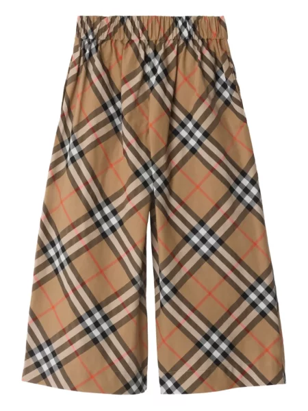 Spodnie dziecięce Burberry brązowe