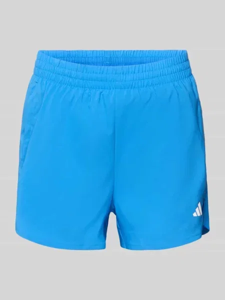 Szorty sportowe o kroju regular fit z elastycznym pasem Adidas Sportswear niebieskie