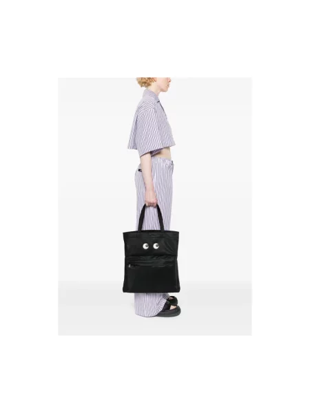 Shopperka Anya Hindmarch skórzana czarna