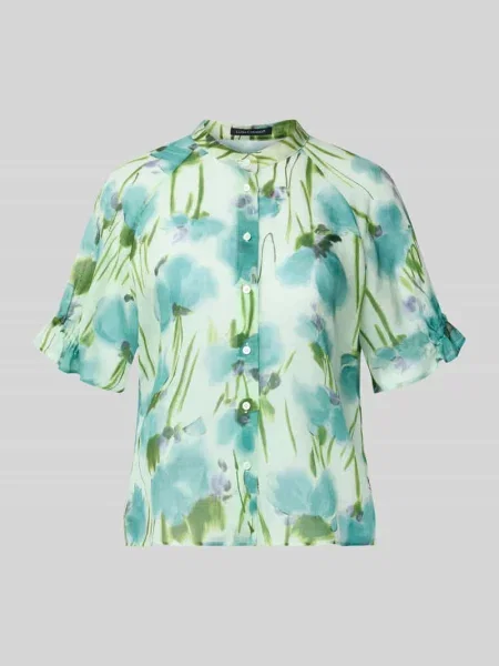 Bluzka z mieszanki lyocellu i ramii krój regular fit Luisa Cerano