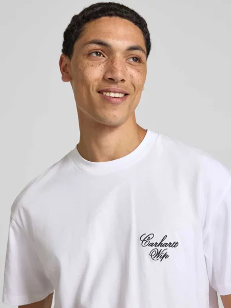 T-shirt z wyhaftowanym logo model Gracious' Carhartt Work In Progress biała