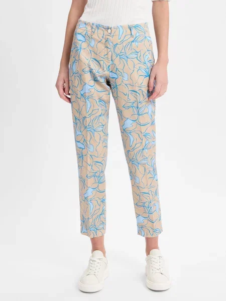 BRAX Chinosy Maron Kobiety wzorzysty 36 beżowy