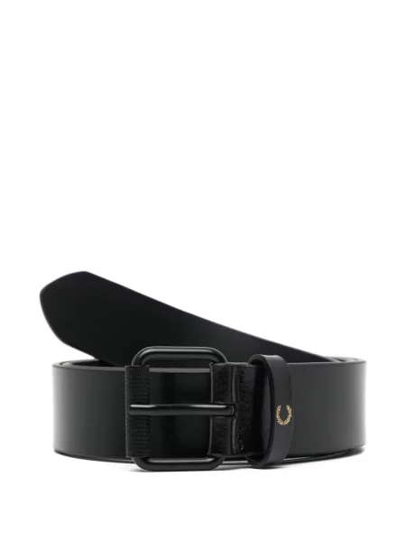 Cu centură curea Fred Perry din piele clasică negru