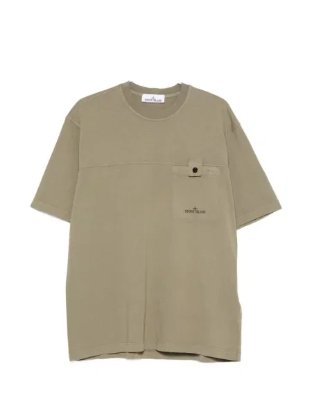 Tricou Stone Island cu imagine verde