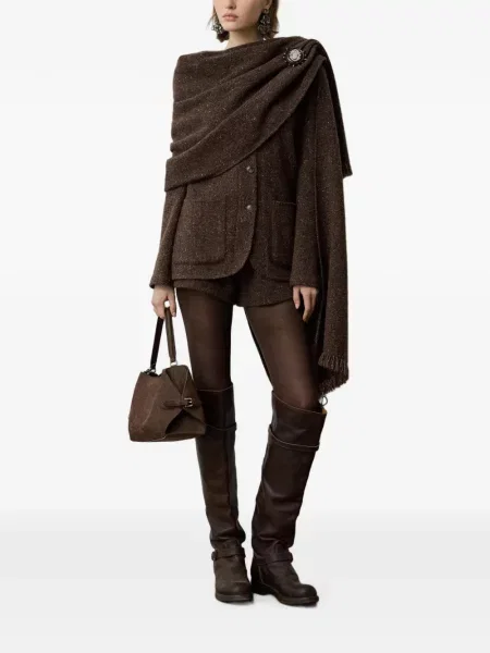 Σορτς Ralph Lauren Collection tweed καφέ