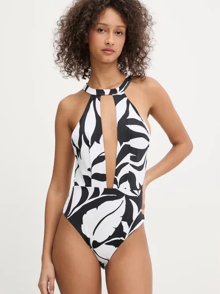 Max Mara Beachwear jednodílné plavky CLAVA bílé