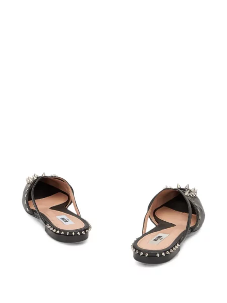 Papuci tip mules Moschino fără toc negru