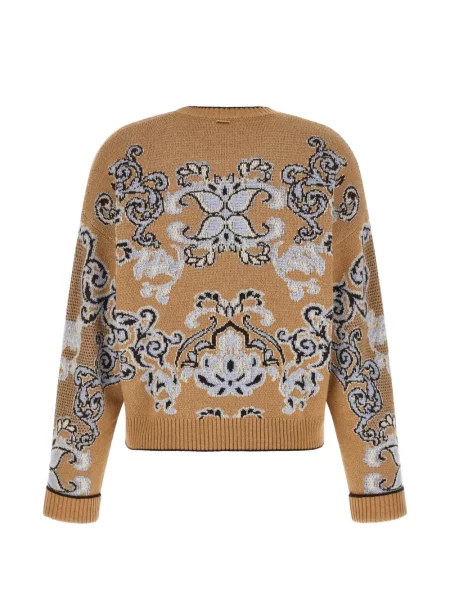 Pulover Twinset din jacard maro