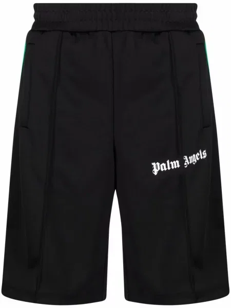 Pantaloni scurți Palm Angels cu imagine negru