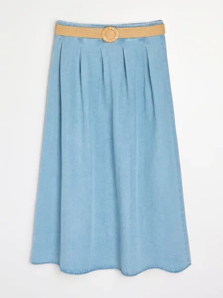 Джинсовая рубашка Sinsay синий