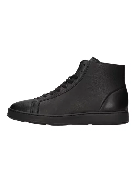 Sneakersy Santoni skórzane czarne