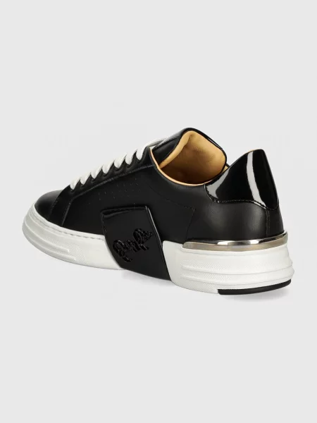 Kožené tenisky Philipp Plein černé