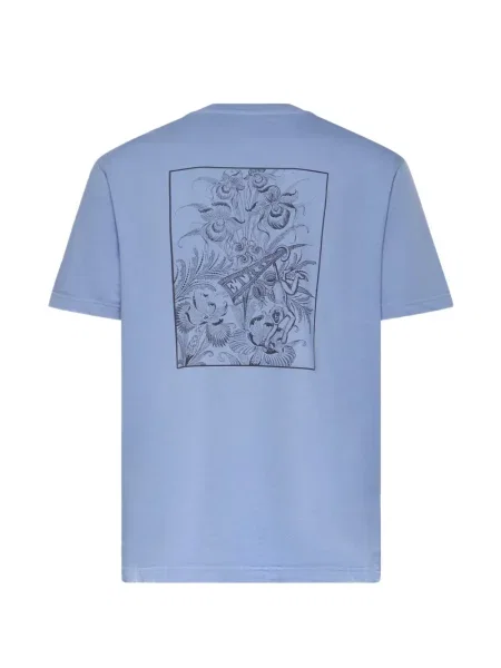 Tricou Etro cu imagine albastru