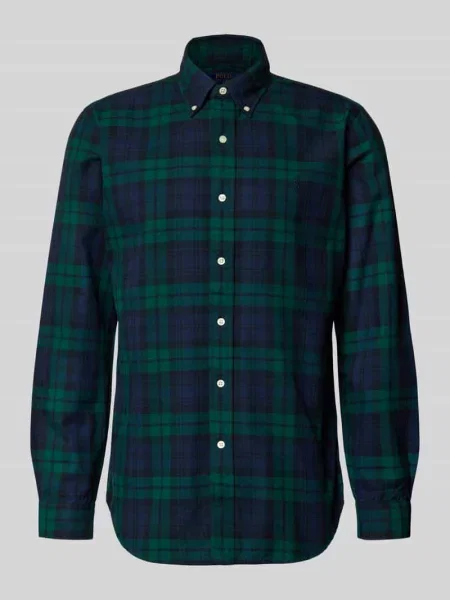 Koszula casualowa z czystej bawełny o kroju regular fit Polo Ralph Lauren granatowa
