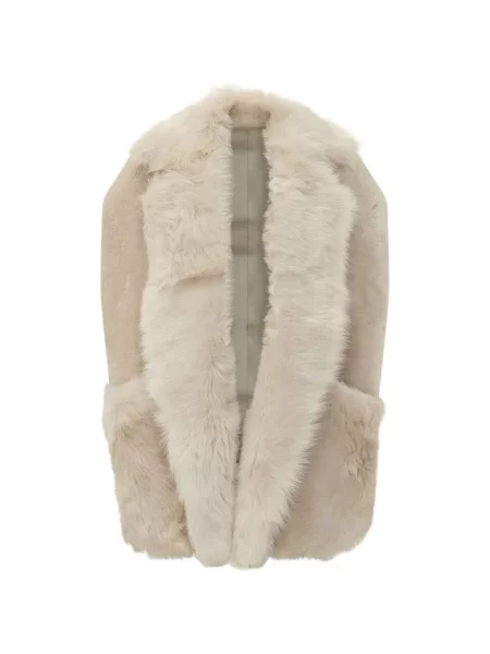 Vestă Blancha din piele de oaie