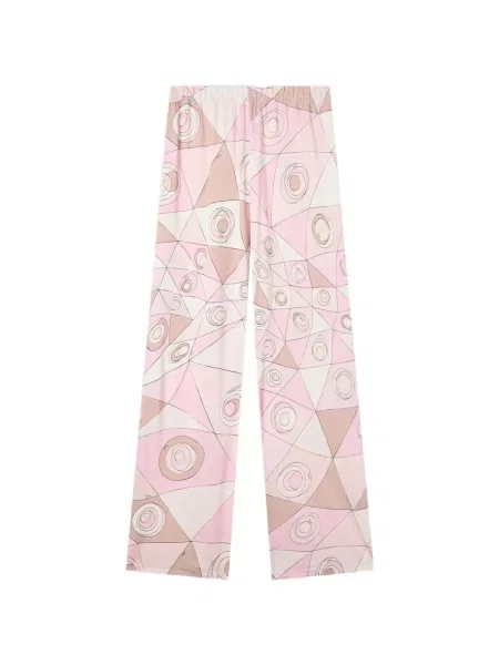 Pantaloni Pucci cu imagine din jerseu roz