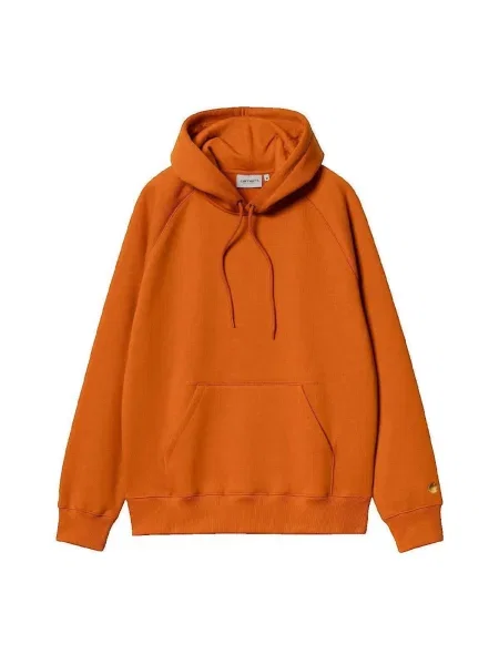 Geacă Carhartt cu glugă portocaliu