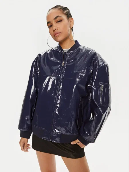 Кожено яке Santos тъмносин