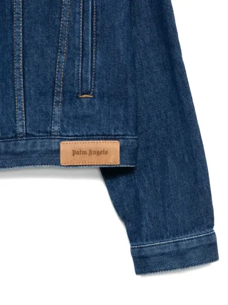 Kurtka jeansowa dziecięca Palm Angels niebieska