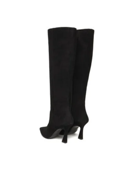 Stuart Weitzman Csizma Vinnie Zip fekete