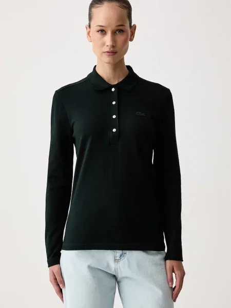 Tricou cu mânecă lungă Lacoste verde