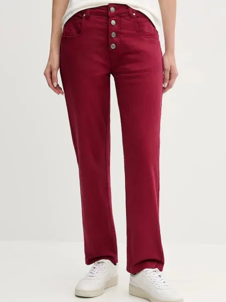 Pepe Jeans jeans medium waist bordo