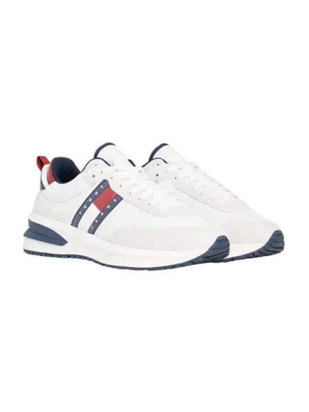 Sneakersy Tommy Hilfiger skórzane beżowe