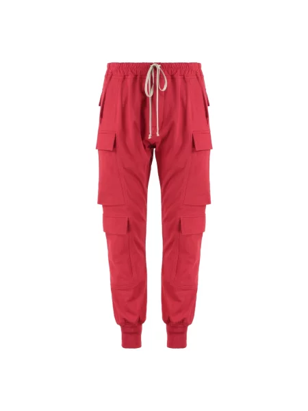 Spodnie dresowe Rick Owens czerwone