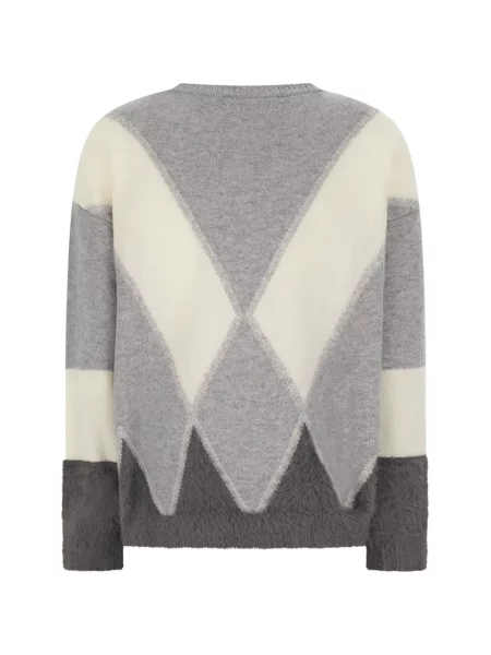Pulover Kangra cu model argyle gri