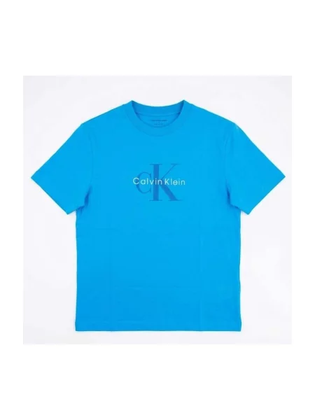 Tricou Calvin Klein Jeans albastru