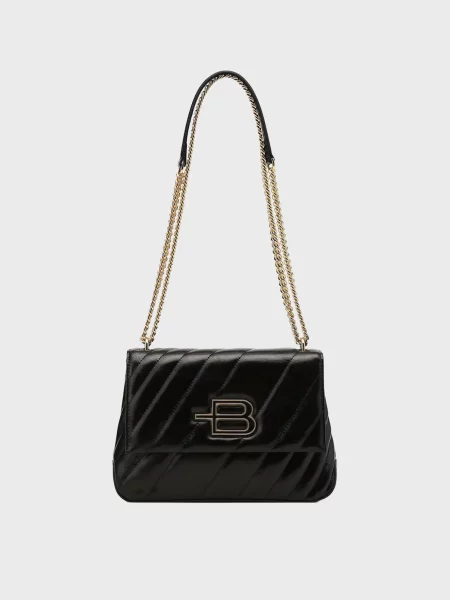 Шкіряна сумка Baldinini чорна