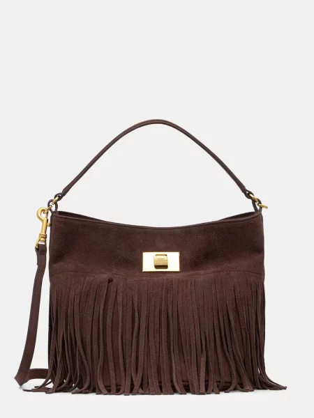 ERMANNO Firenze torebka crossbody skórzana brązowa