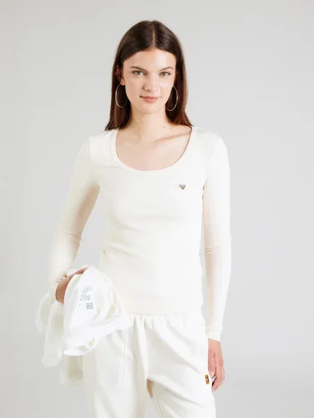 GUESS Tricou COLETTE ecru