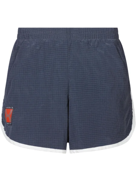 UNDER ARMOUR Sportske hlače Run grafit siva / svijetlosiva bijela