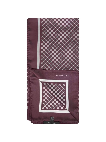 Fular Tagliatore de mătase cu autograf violet