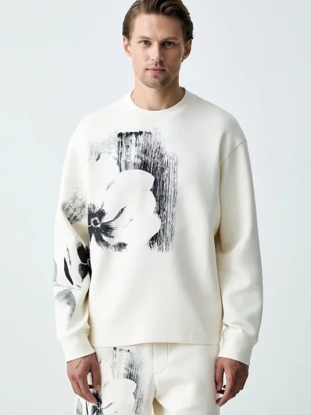 Armani Exchange hanorac pentru bărbați bej