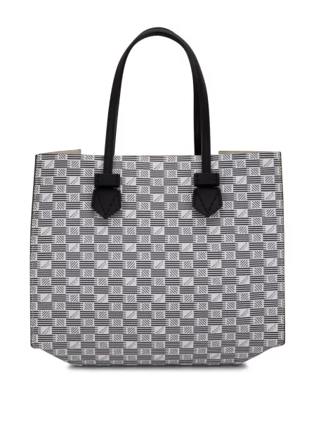 Geantă shopper Moreau din piele alb