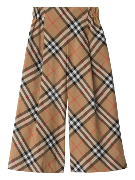 Spodnie dziecięce Burberry brązowe