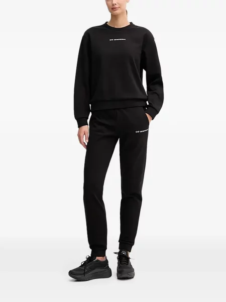 Суитчър Ea7 Emporio Armani с автограф черно