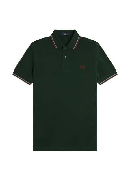 Polo Fred Perry cu dungi verde