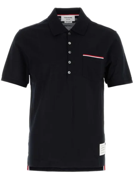 Polo Thom Browne cu dungi albastru