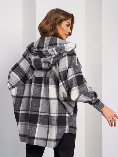 Шерстяная рубашка Issa Plus серая