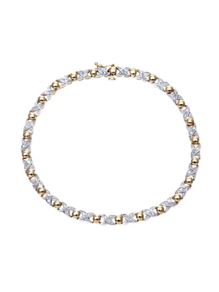 DIAMANT LETERNEL Náramok zlatá žltá