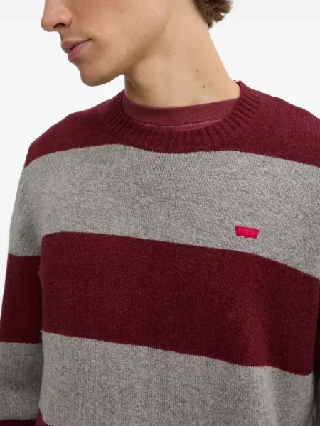 Pulover Levi's® cu autograf cu cordon cu 5 buzunare alb