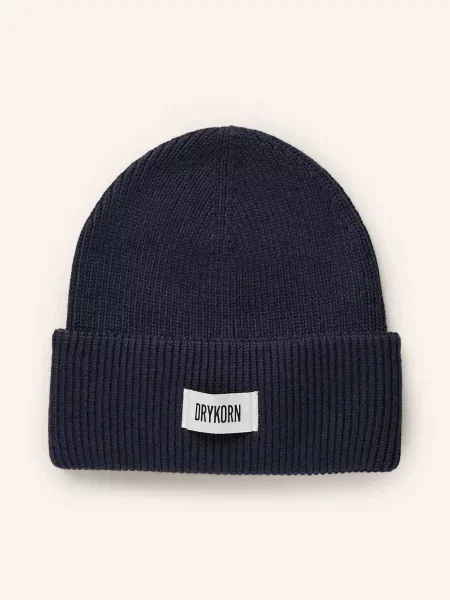 Czapka beanie z naszywką z logo model LOAH' Drykorn granatowa