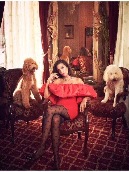 Вечерна рокля Koton червено