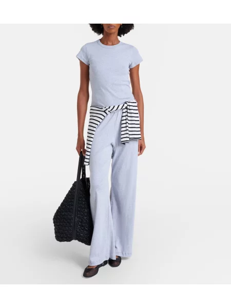 Pantaloni sport Leset din jerseu gri