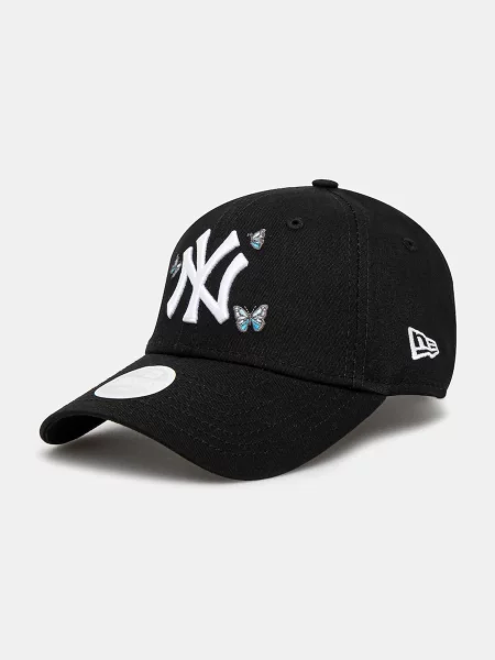 Шапка с козирка New Era с апликация черно