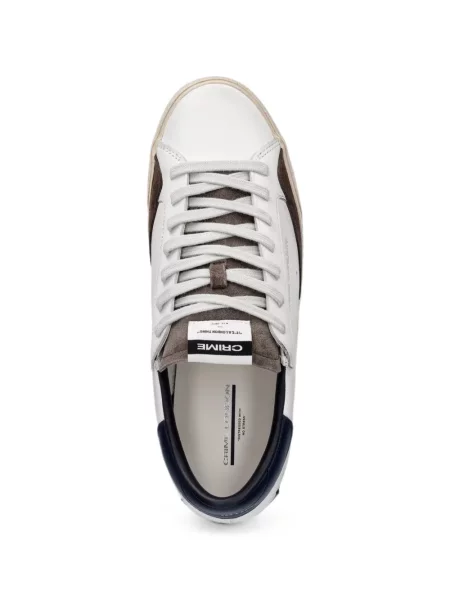 Viseltes hatású sneaker Crime London fehér